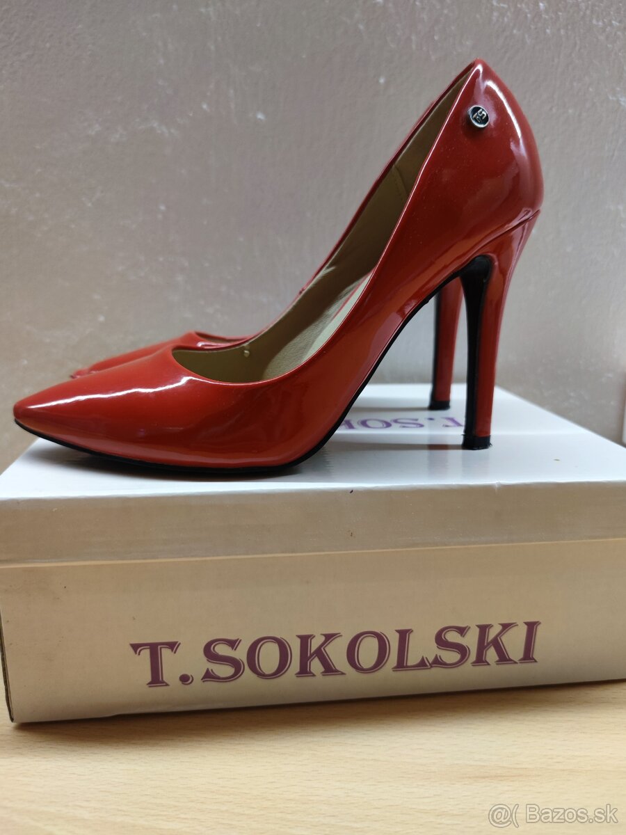 Dámske červené lodičky