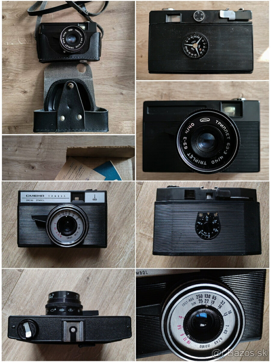 2ks retro fotoaparátov - VILIA a SMENA SYMBOL