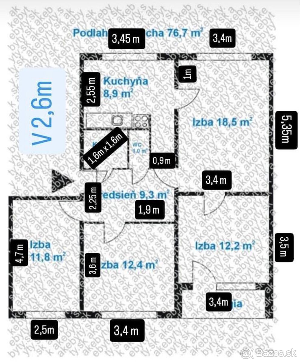 Prenajmeme 4-izbový byt na Lachovej ul na začiatku Petržalky