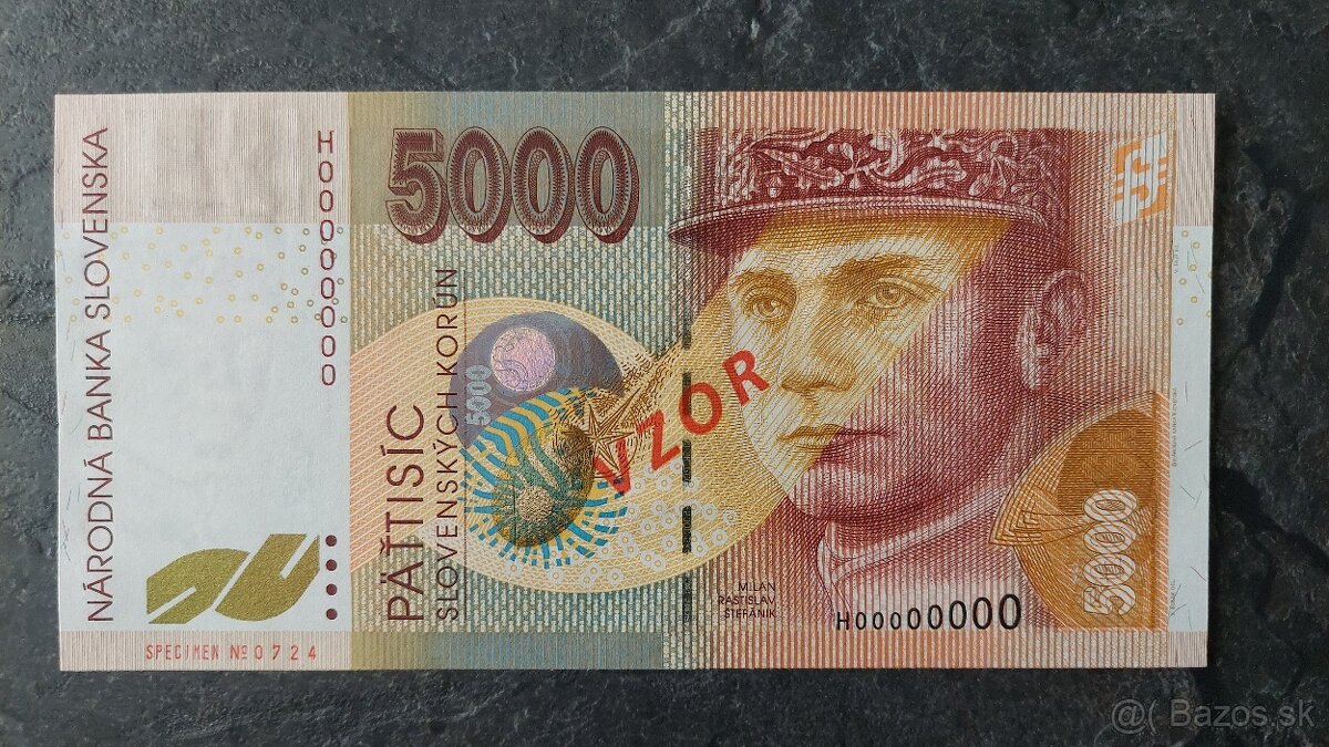 5000 Sk 1999 H - anulát, stav N (UNC)