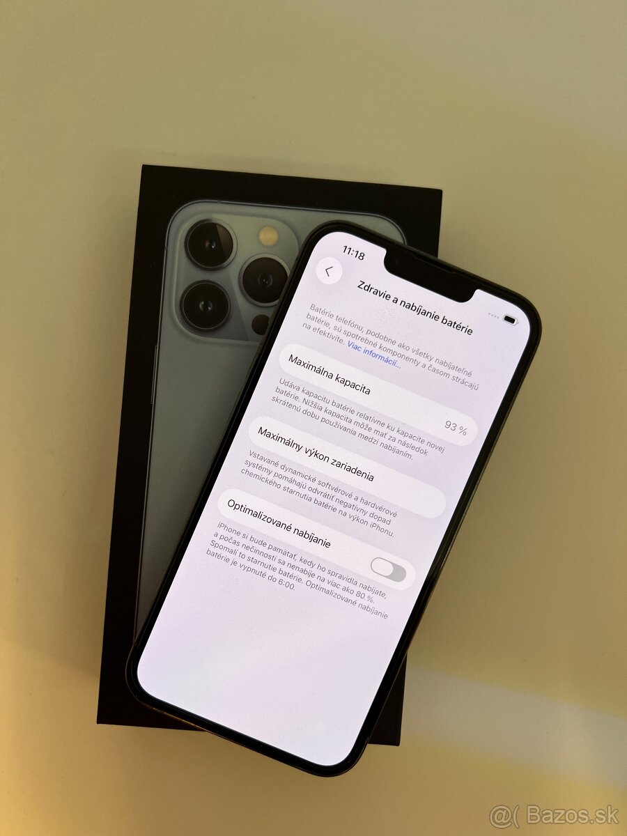 IPHONE 13 PRO SIERRA BLUE 256GB ZÁRUKA - VEĽMI PEKNÝ STAV