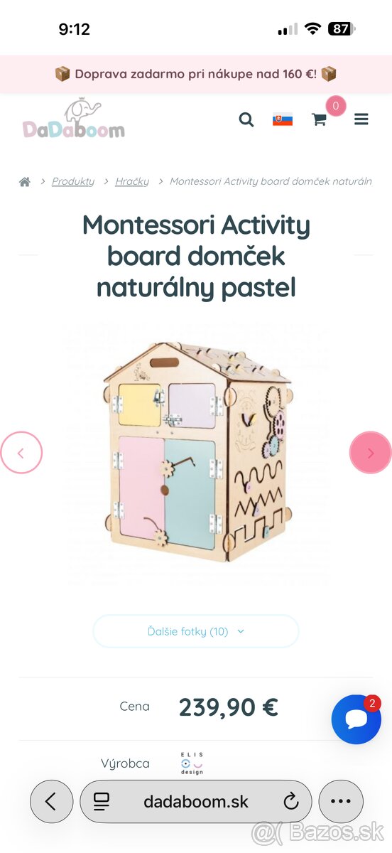 Montesori domček ako novy