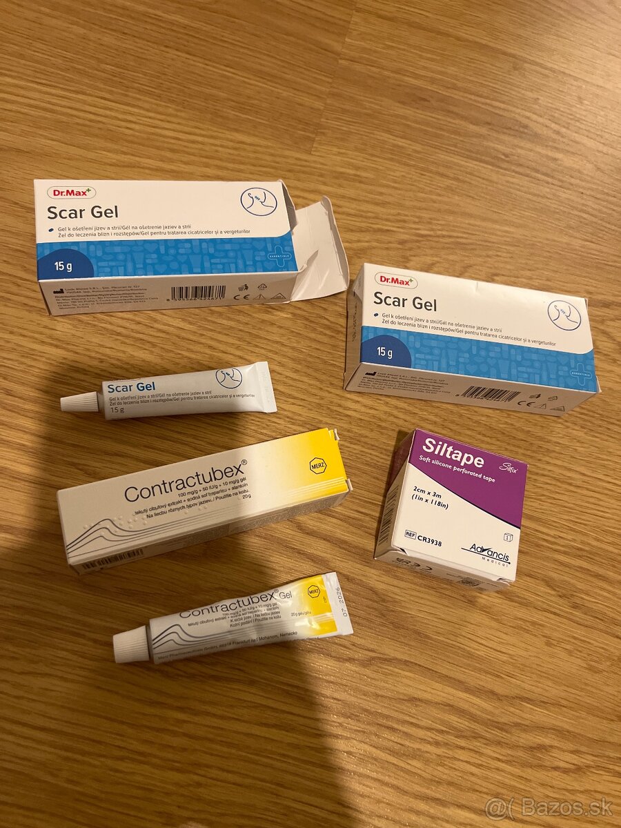 Krém na jazvy scar gel contractubex siltape silikonova paska