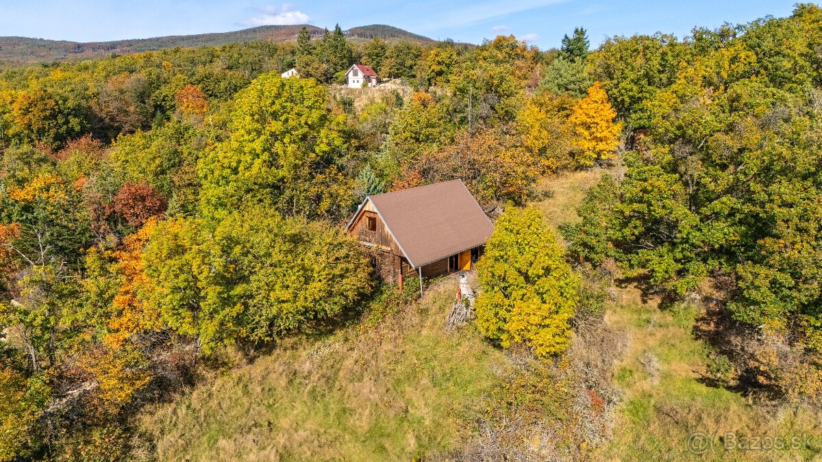 Rekreačný pozemok so zrubom v Modre – viac ako 4 100m2