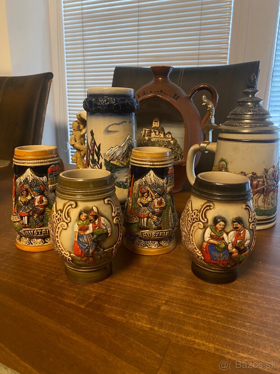 Keramické poháre,korbel,pivový krígel
