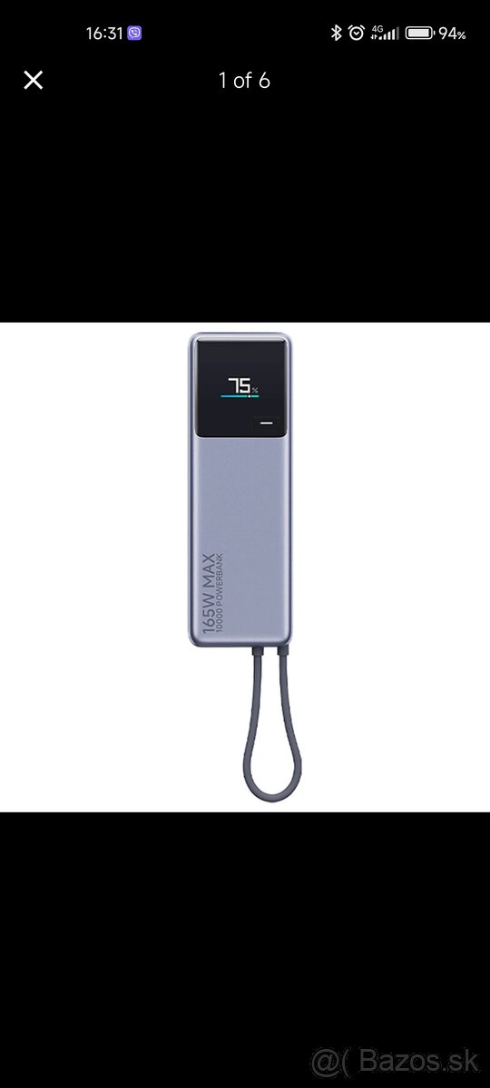 Xiaomi powerbanka 165W