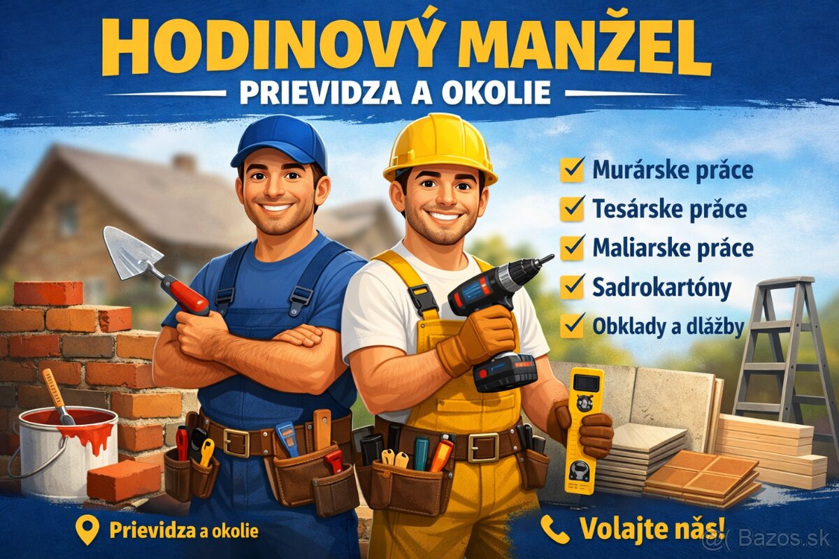 🔧 Hodinový manžel – Prievidza a okolie 🔧