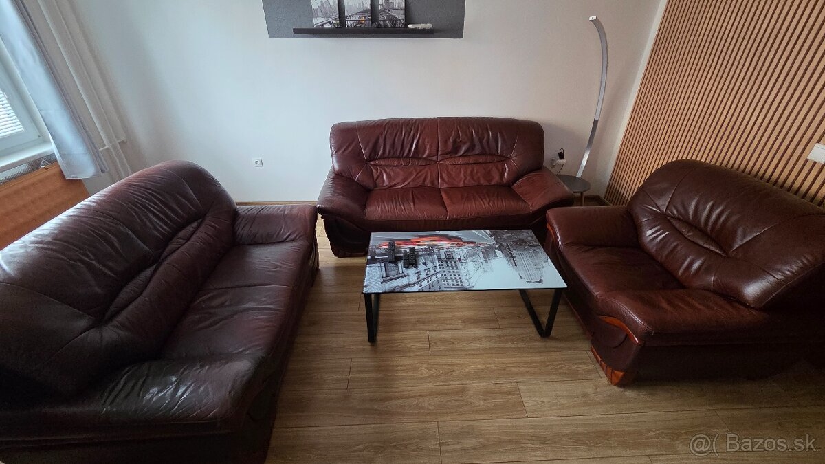 Kožená sedacia súprava