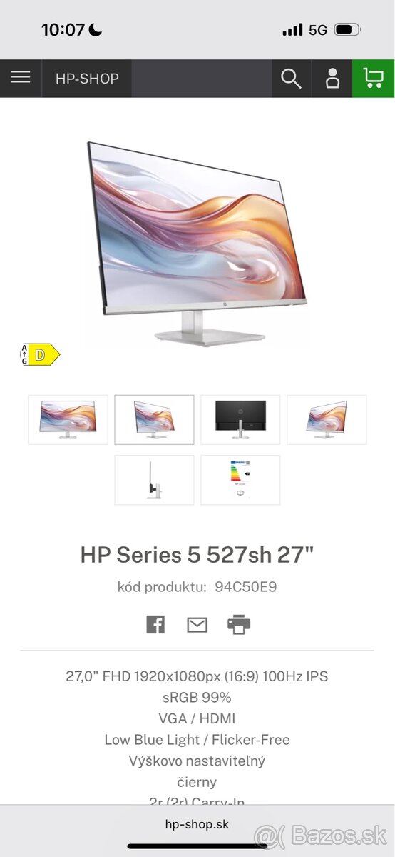 HP SERIES 5 monitor