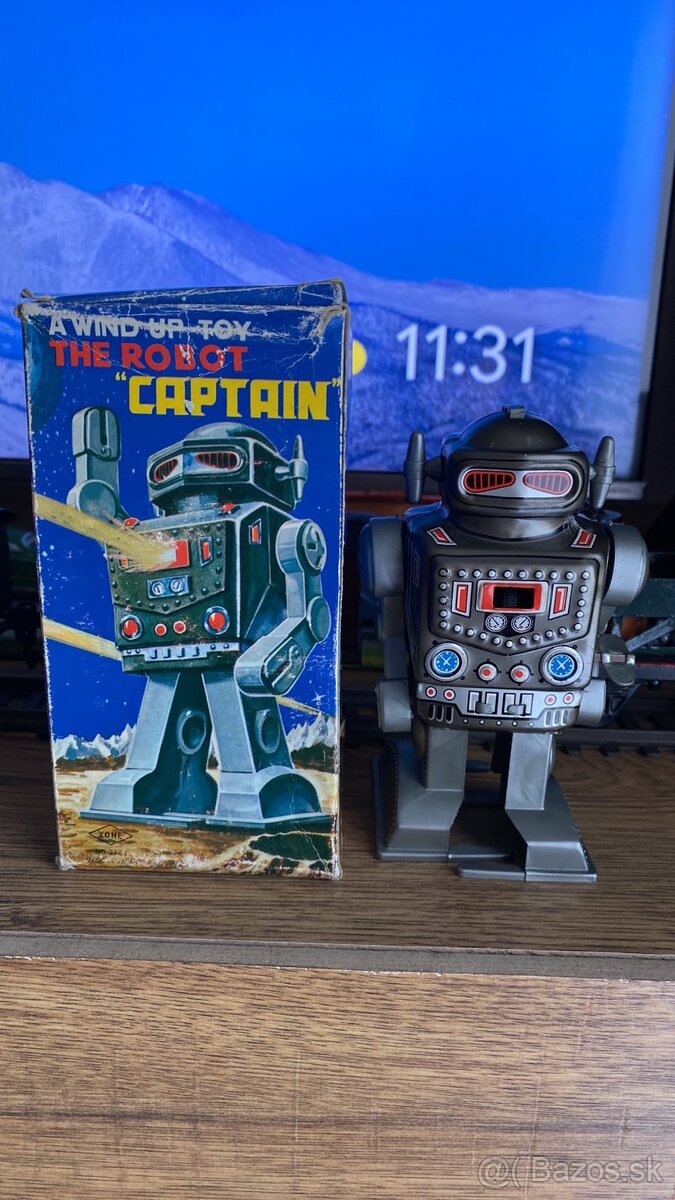 plechova hračka Robot Yonezawa Japan