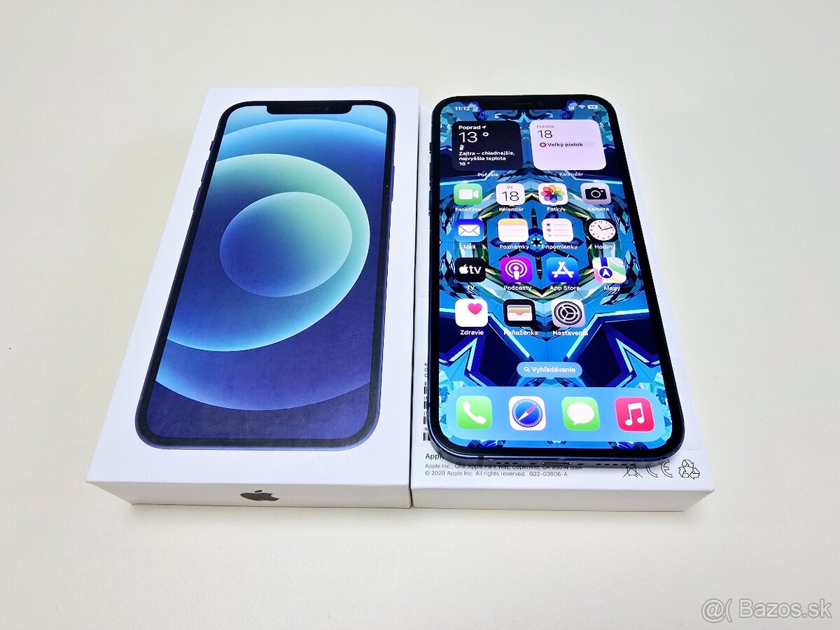 Apple iPhone 12 128GB BATERKA 100%,BLUE