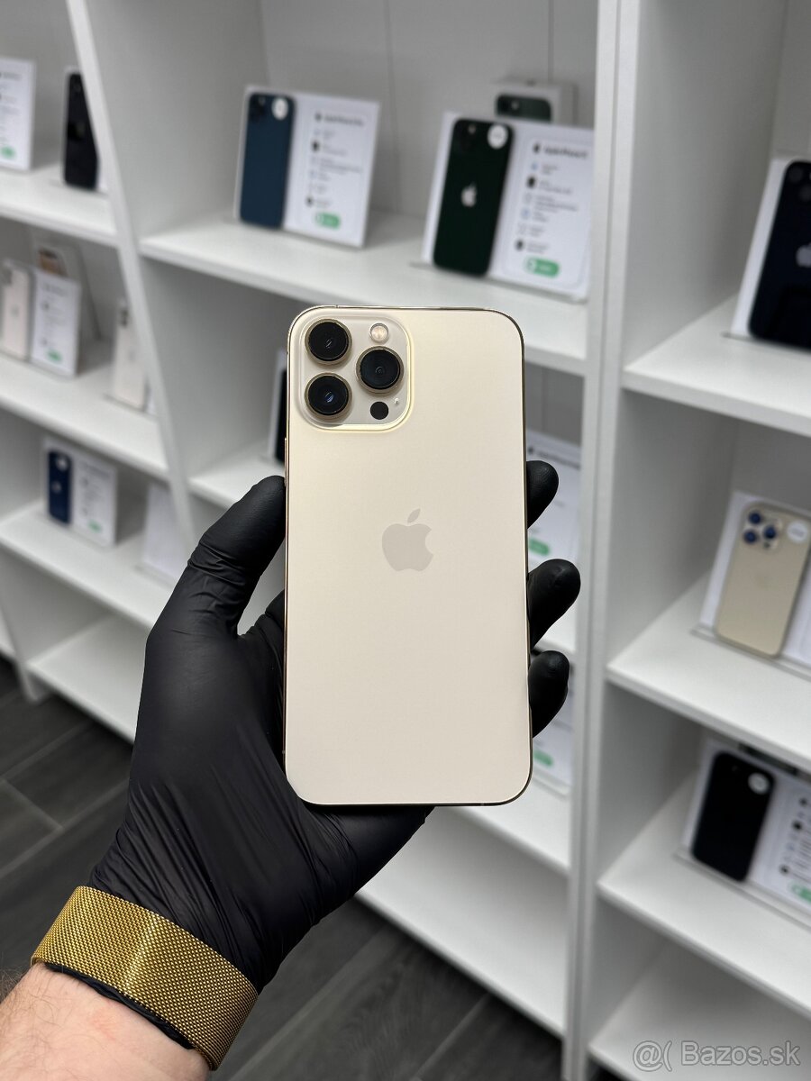 ZÁRUKA 2 ROKY / Apple iPhone 13 Pro Max 256GB Gold, 100%
