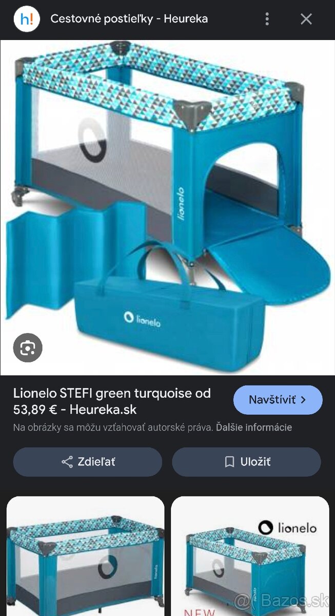 Úplne nová cestovná postieľka pre deti