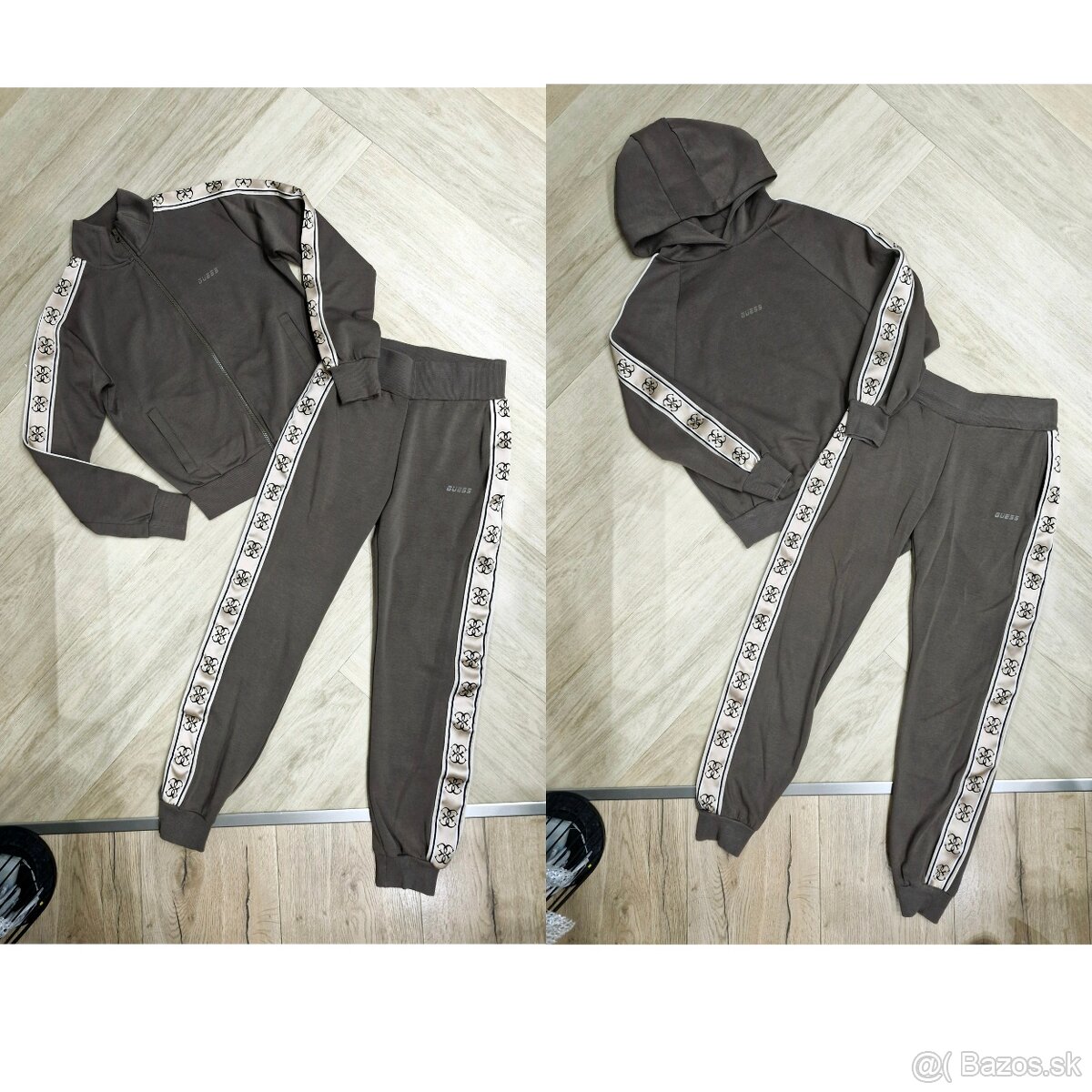 NOVE Guess 2x khaki zlata teplakova suprava
