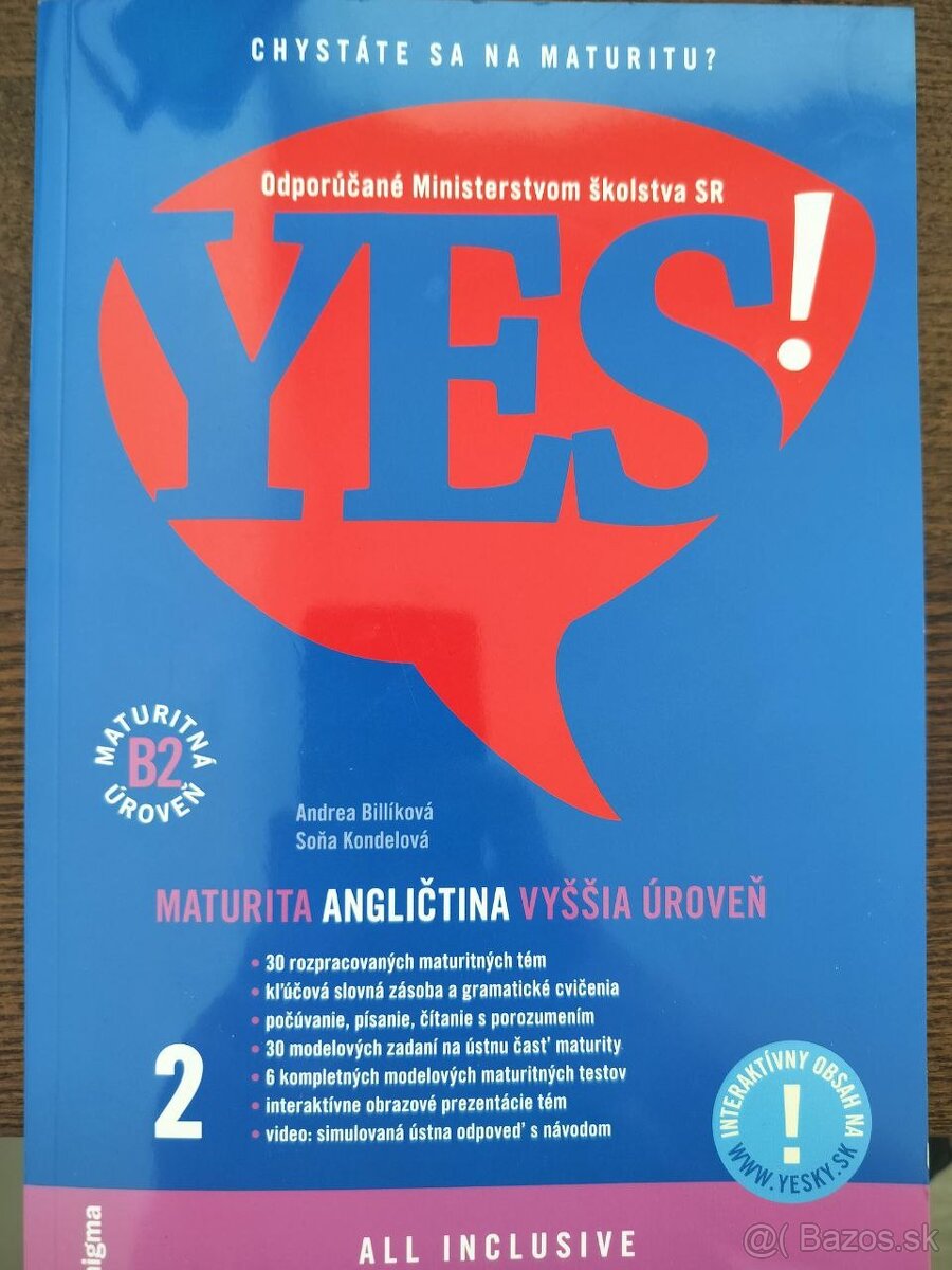 Maturita Angličtina YES druhá časť