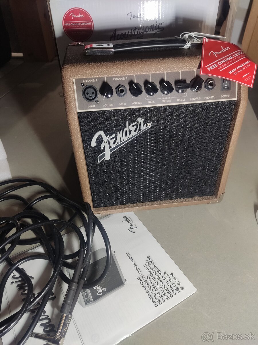 Fender Acoustasonic 15 Kombo pre elektroakustické nástroje