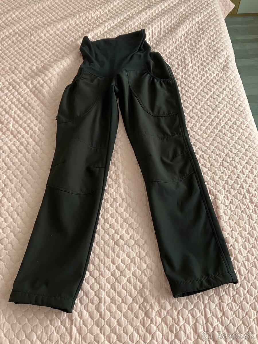 Tehotenské softshelové nohavice