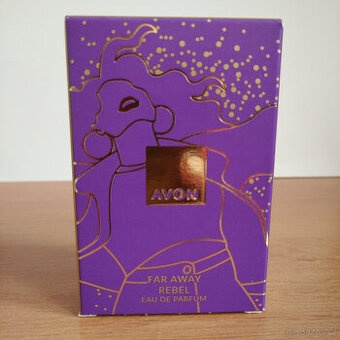 AVON DÁMSKY TOALETNÝ PARFUM FAR AWAY REBEL AVON