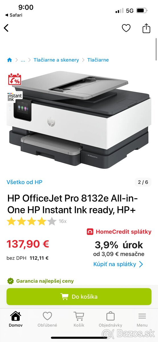 Hp tlačiareň