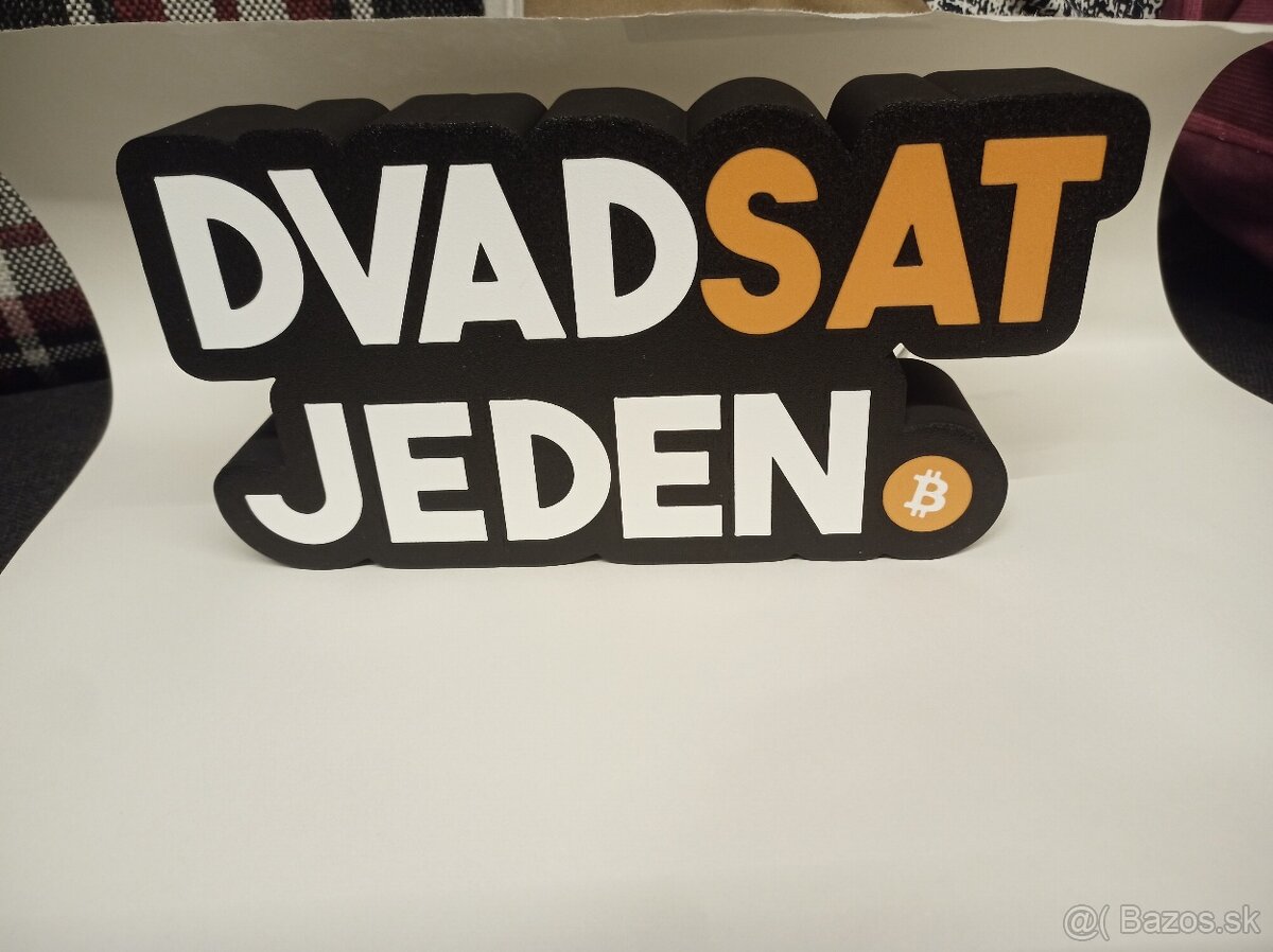 3D LED nápis namieru