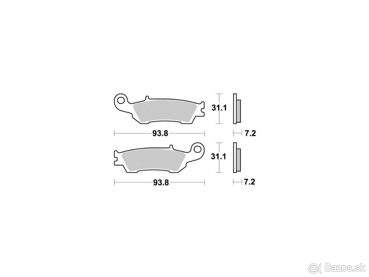 Brzdové platničky Yamaha YZ/YZF predné