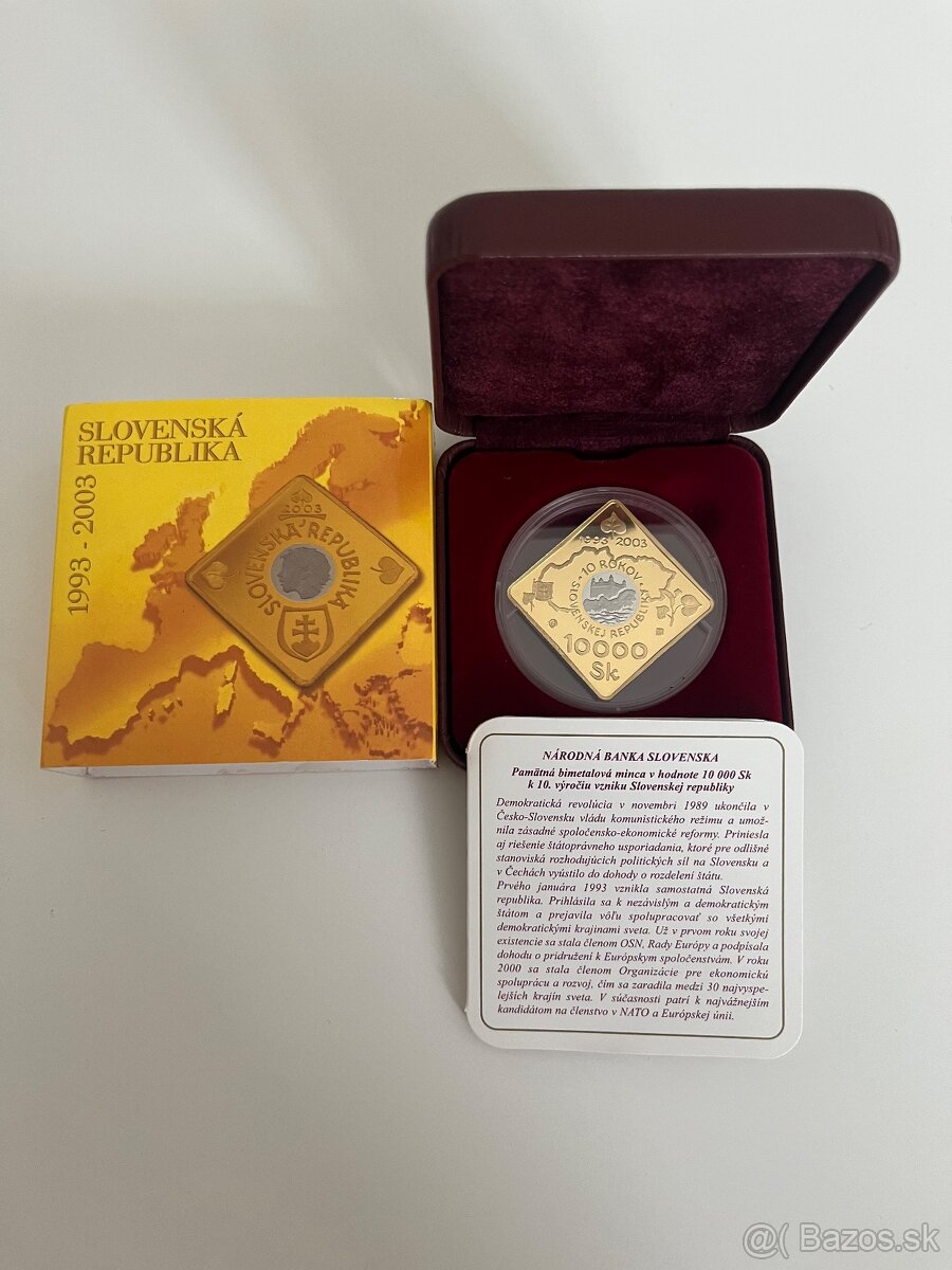 Au 10 000 Sk Vznik Slovenskej republiky – 10. výročie