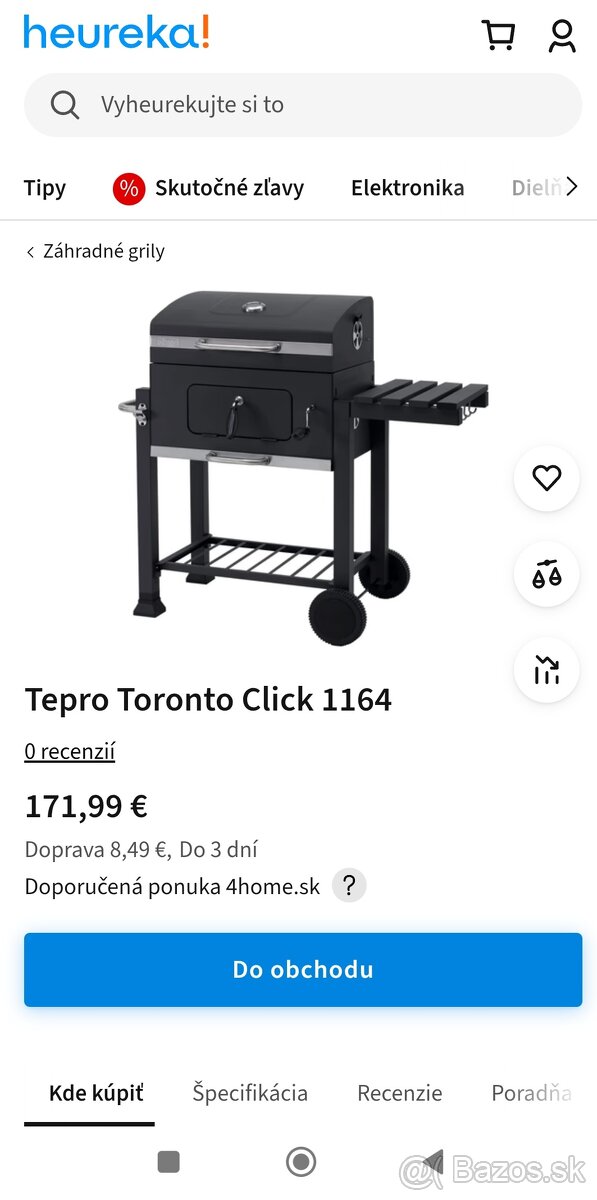 Záhradný gril na uhlie