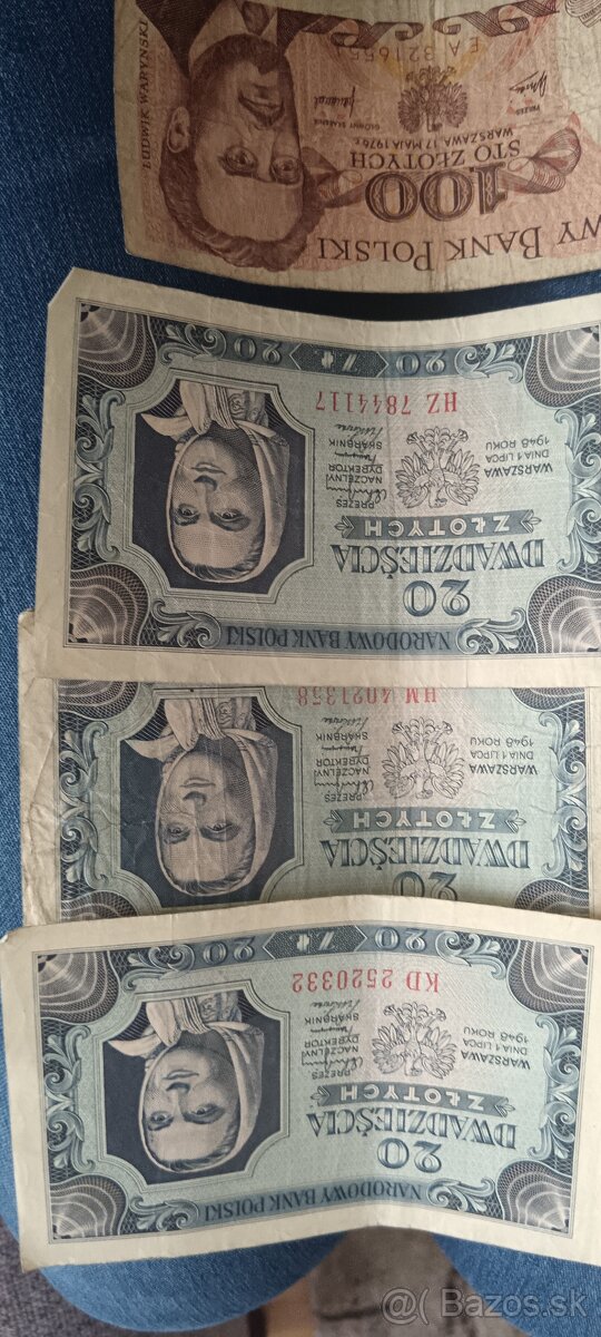 Bankovky, mince pre zberateľa