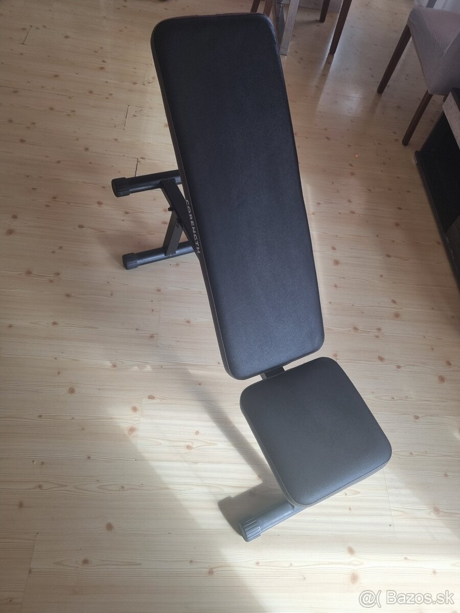 Lavička na cvičenie polohovatelna ,činky