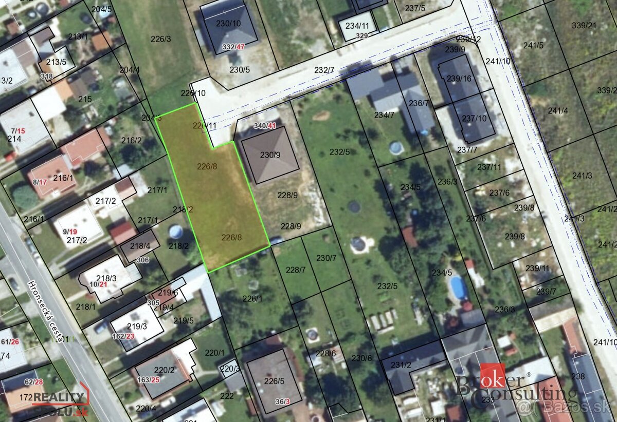 AKTUÁLNE Stavebný pozemok na predaj,  Hronsek, Banská Bystr