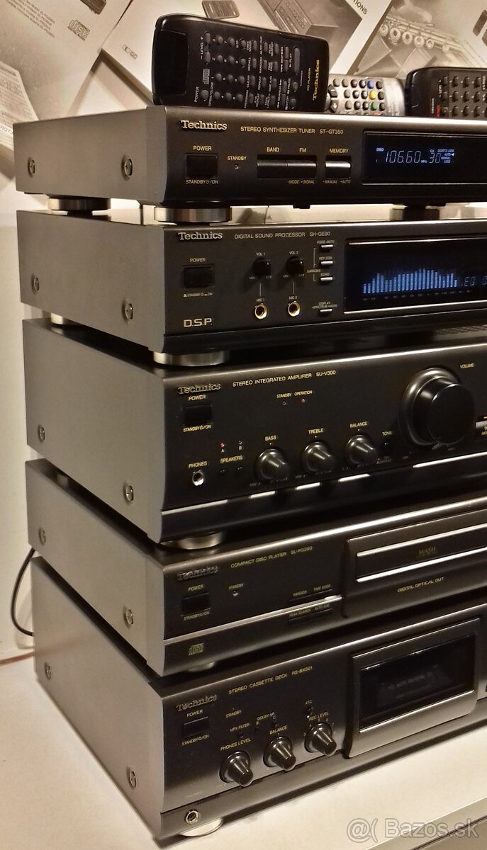Zostava TECHNICS C01 tuner,equalizer,zosilnovac,CD,tape deck