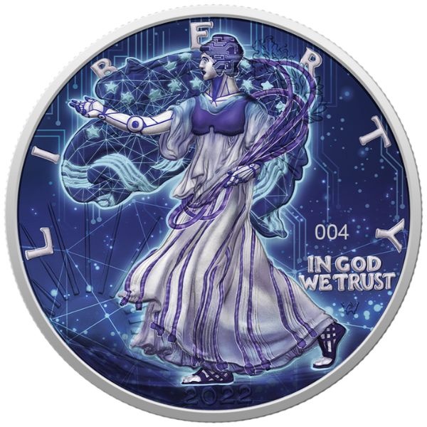 Investicne striebro mince minca Liberty AI