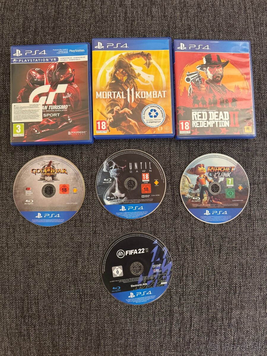 Hry na ps4 - mortal kombat 11, Red dead redemption..