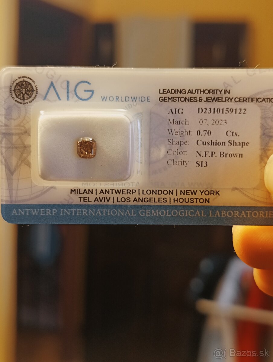 Prírodný diamant 0,7 karat