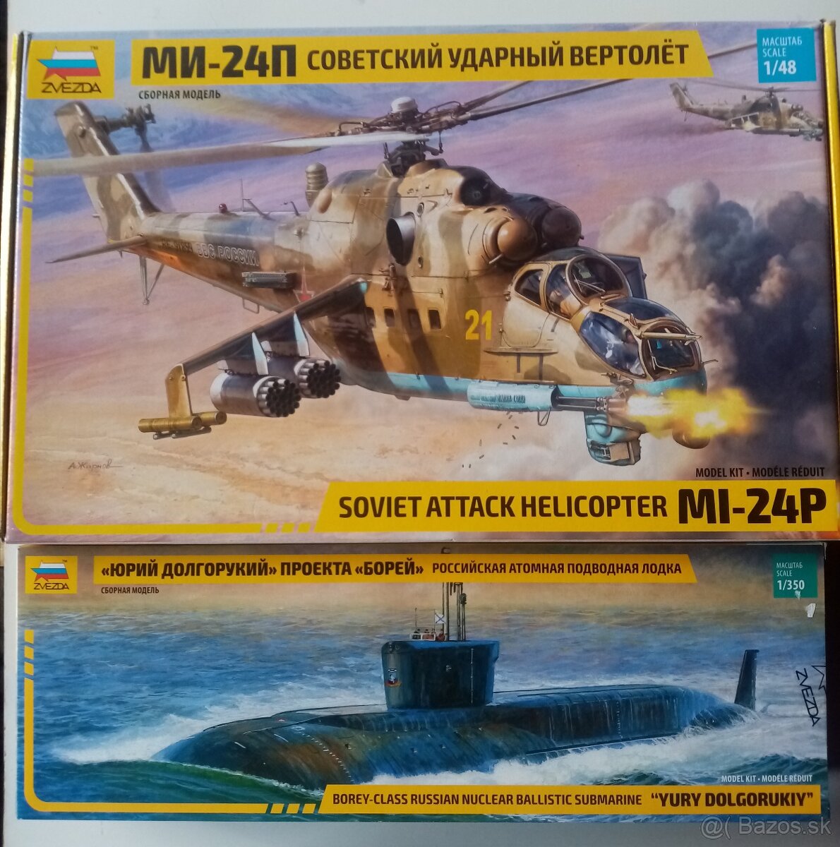Modely helikoptera a ponorka