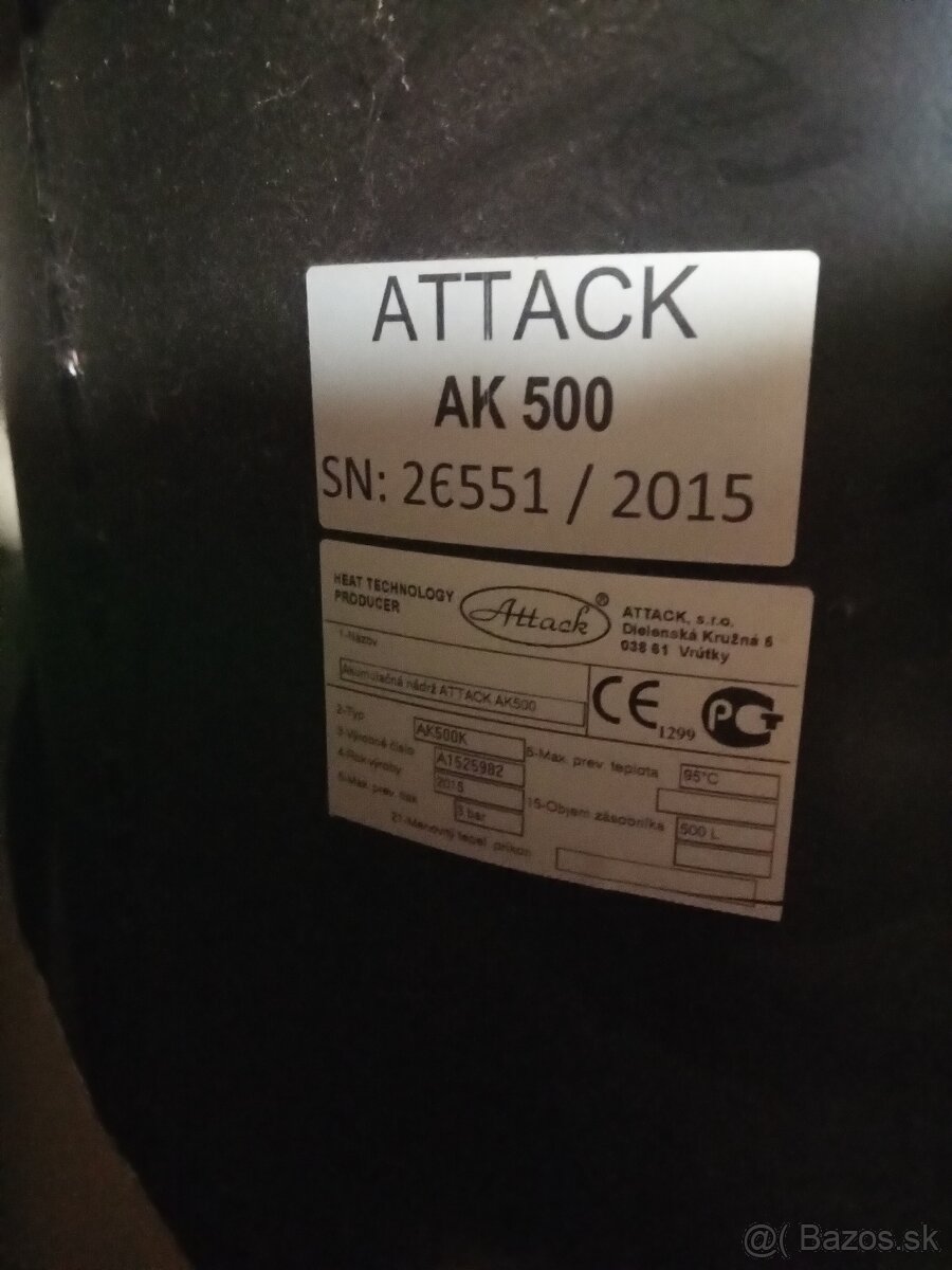 Akumulačná nádrž AK500 K