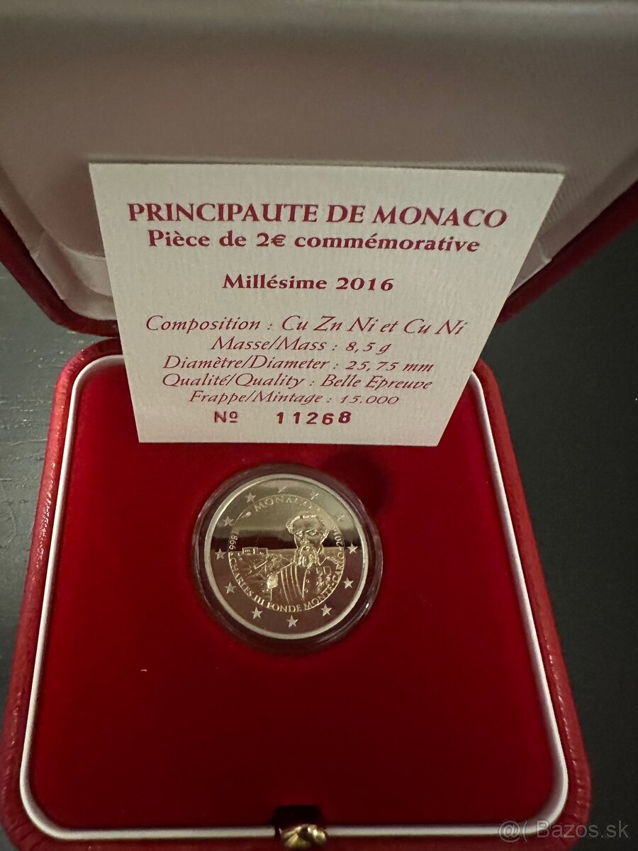Minca Monako 2€. 2016
