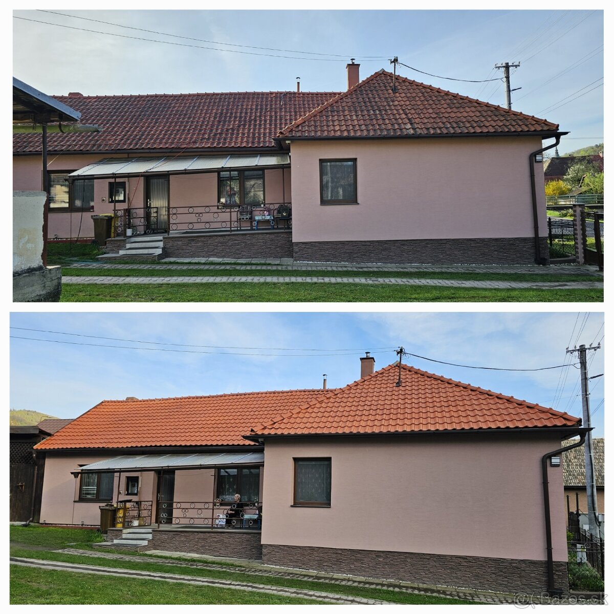 Čistenie fasád a striech – ako NOVÉ už od 7 €/m²