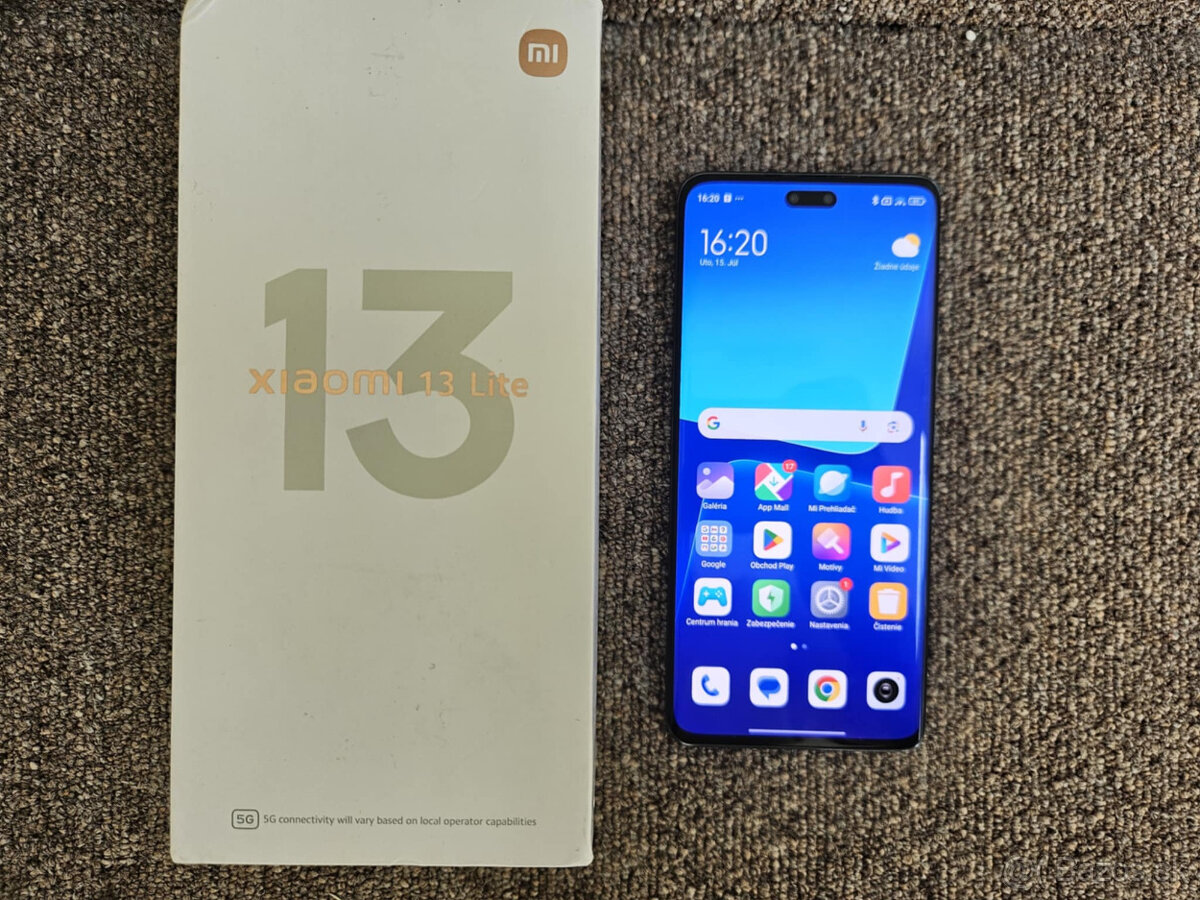 Xiaomi 13 lite 5G cierny 8GB ramka 256GB pamat, v zaruke