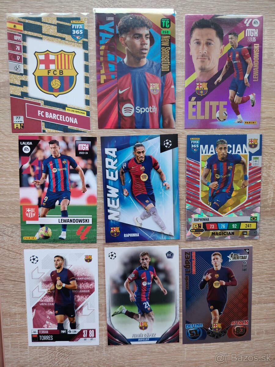 FC Barcelona - futbalové kartičky