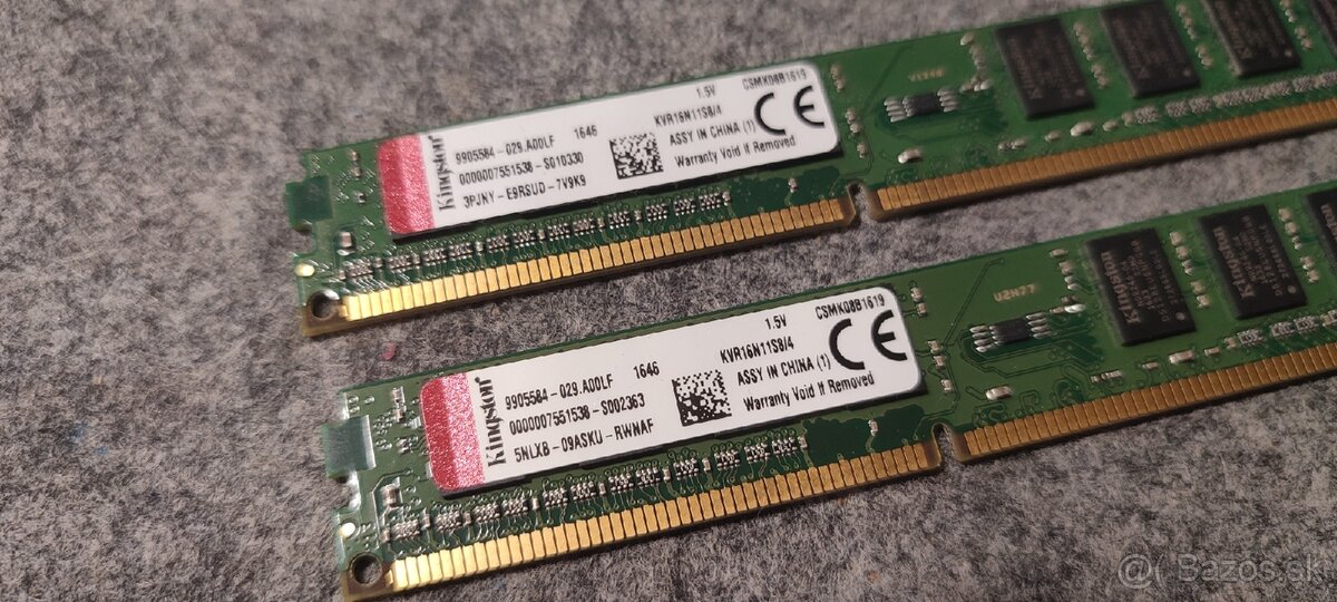 Kingston 2x 4 gb ddr3