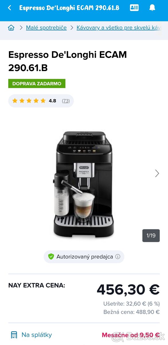 Kávovar De Longhi ECAM 290.61.B