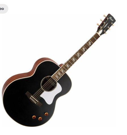 Elektro-Akustická gitara Cort CJ Retro Jumbo plus kufor
