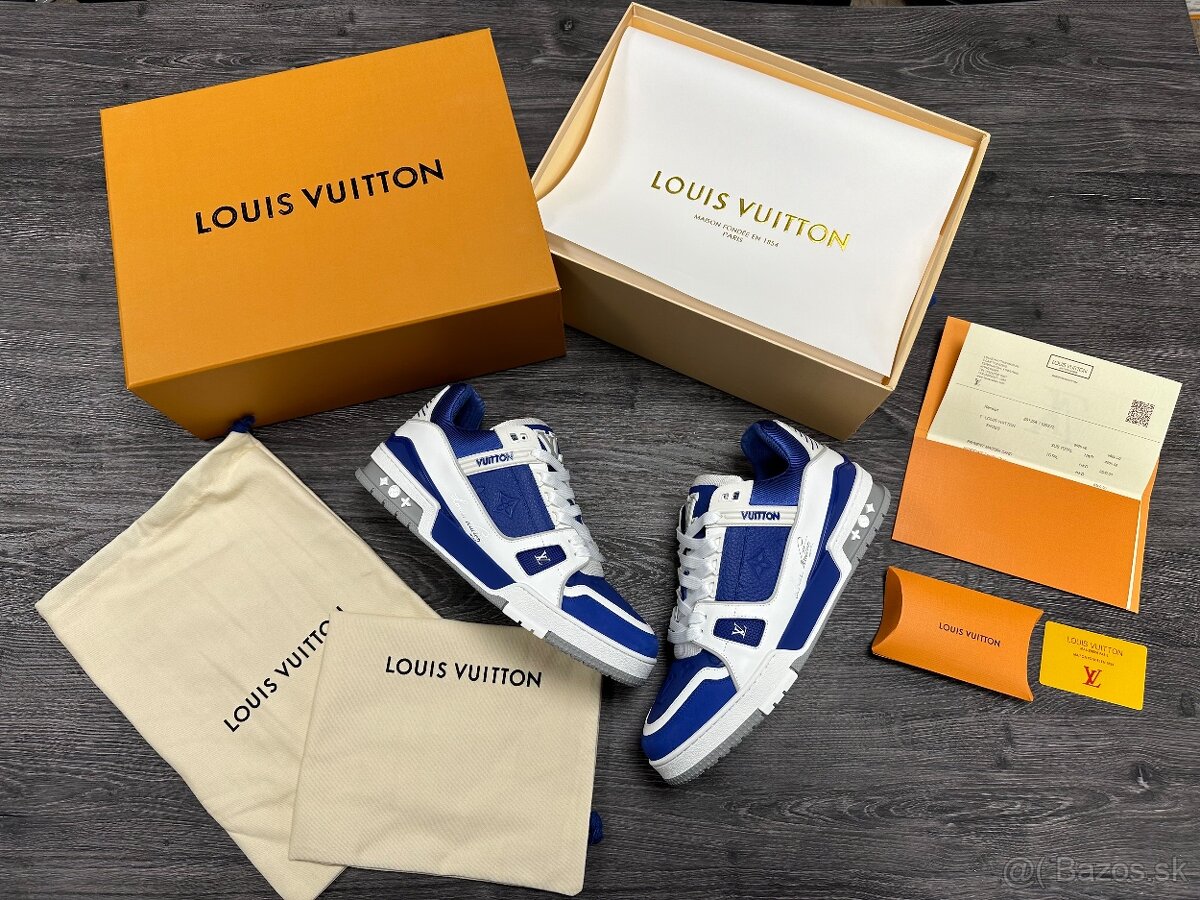 Louis Vuitton tenisky BLUE komplet balenie