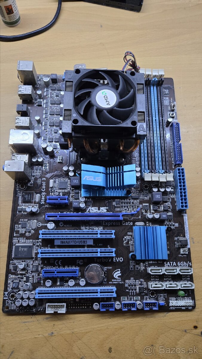 ASUS M4A87TD EVO + AMD Phenom II X4 955, chladič