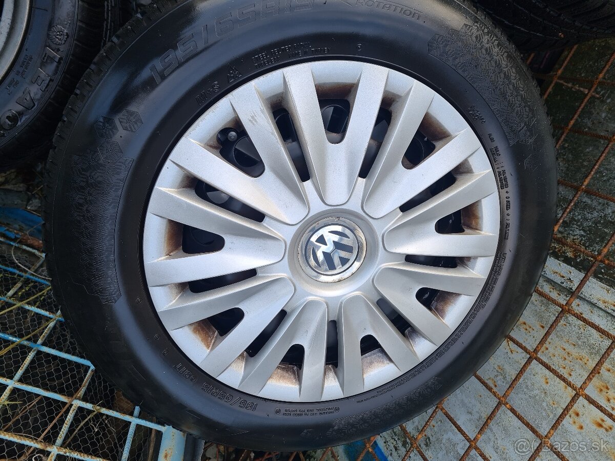 195/65R15 Sada Zimných Kolies Pneu+Disky