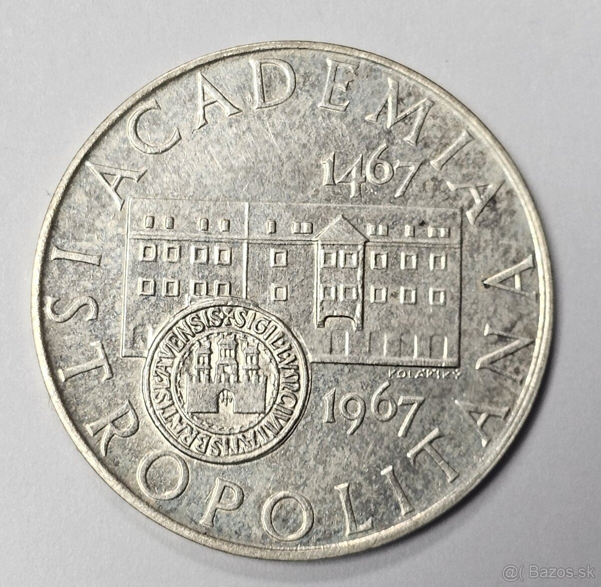 Ponúkam na predaj Ag mincu 1967 10Kčs Academia Istropolitana