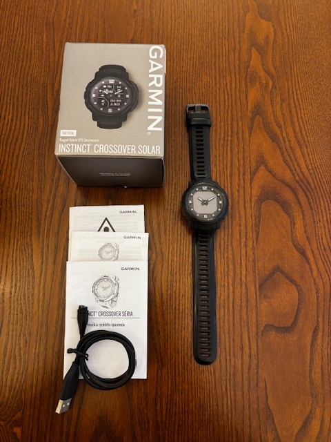 Garmin Instinct Crossover Solar Tactical Edition Black