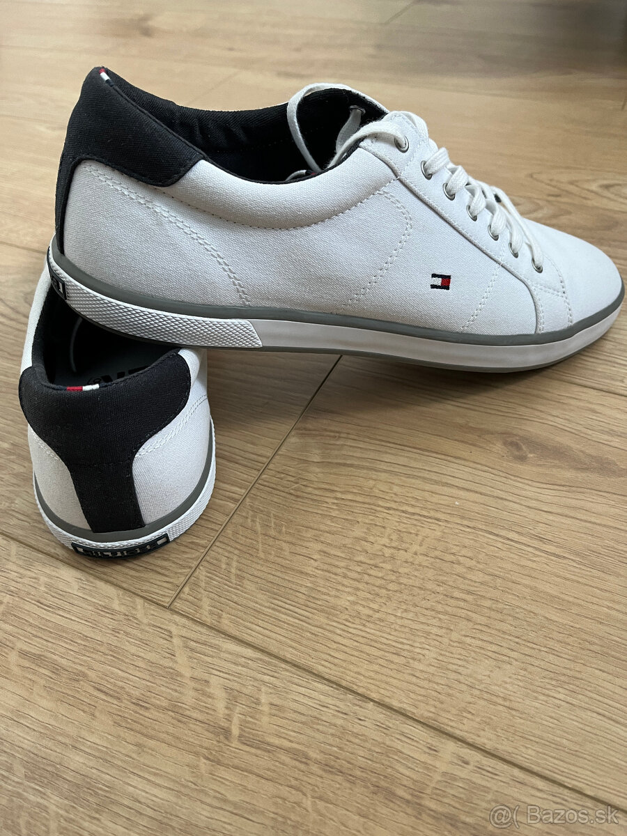 Panske tenisky Tommy Hilfiger Harlow 1D, vel. 44, biele