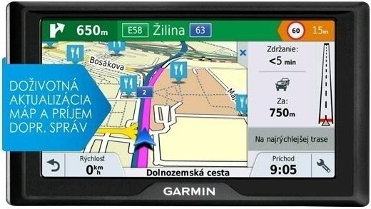 Navigácia GPS GARMIN NUVI 66 s mapou pre rok 2025.